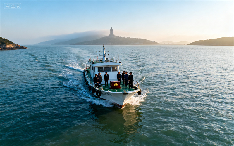 天津塘沽港海葬服务纪实｜完成兄弟最后的海上追思