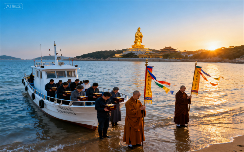 天津南疆码头海葬服务真实案例｜家属为丈夫举办海上告别仪式-3
