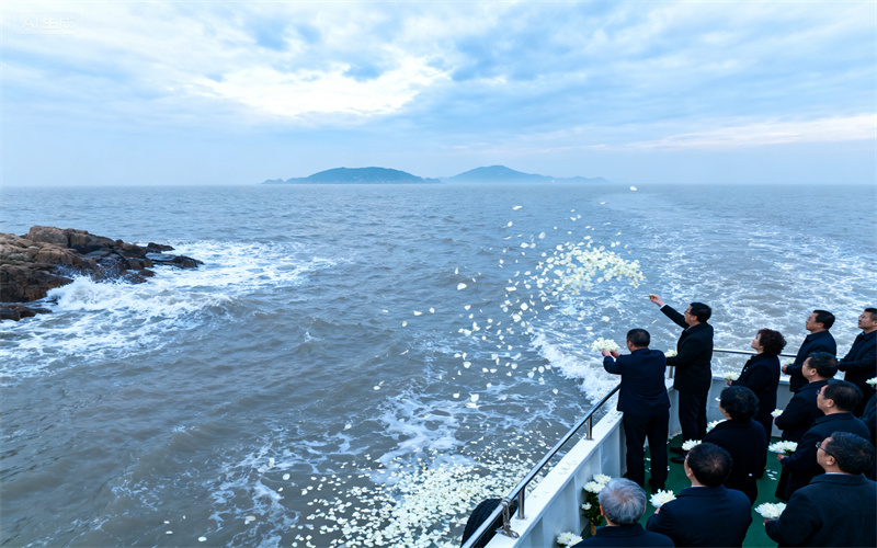 天津南疆码头海葬服务真实案例｜家属为丈夫举办海上告别仪式