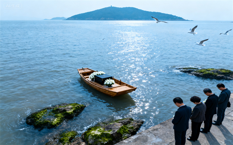 天津东疆港公益海葬现场｜外婆纪念仪式场面温馨