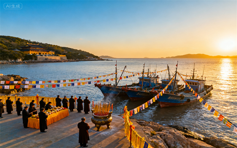 天津东疆港远洋海葬案例｜家属陪伴兄弟举办海上告别仪式